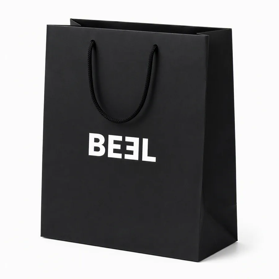 Paper Bag - Black Matte Premium