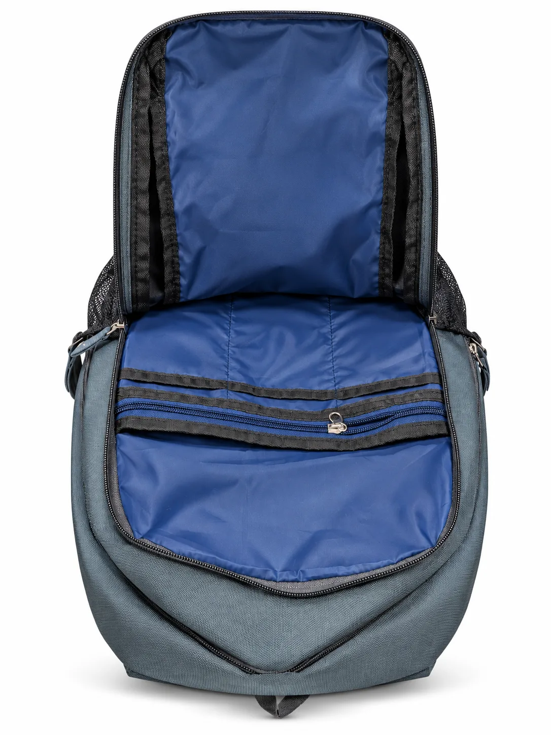 Grey Minimal Backpack – Interior view