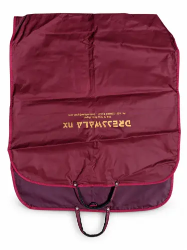 Maroon Foldable Suit Cover