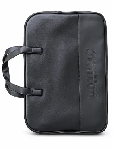 Black Leather Laptop Bag