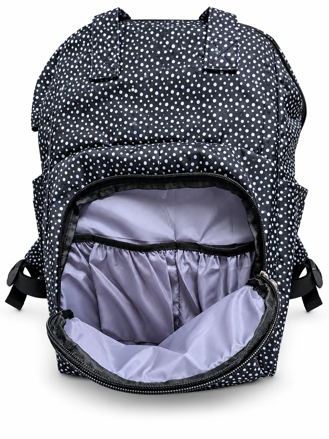 Polka Dot Backpack – Interior view