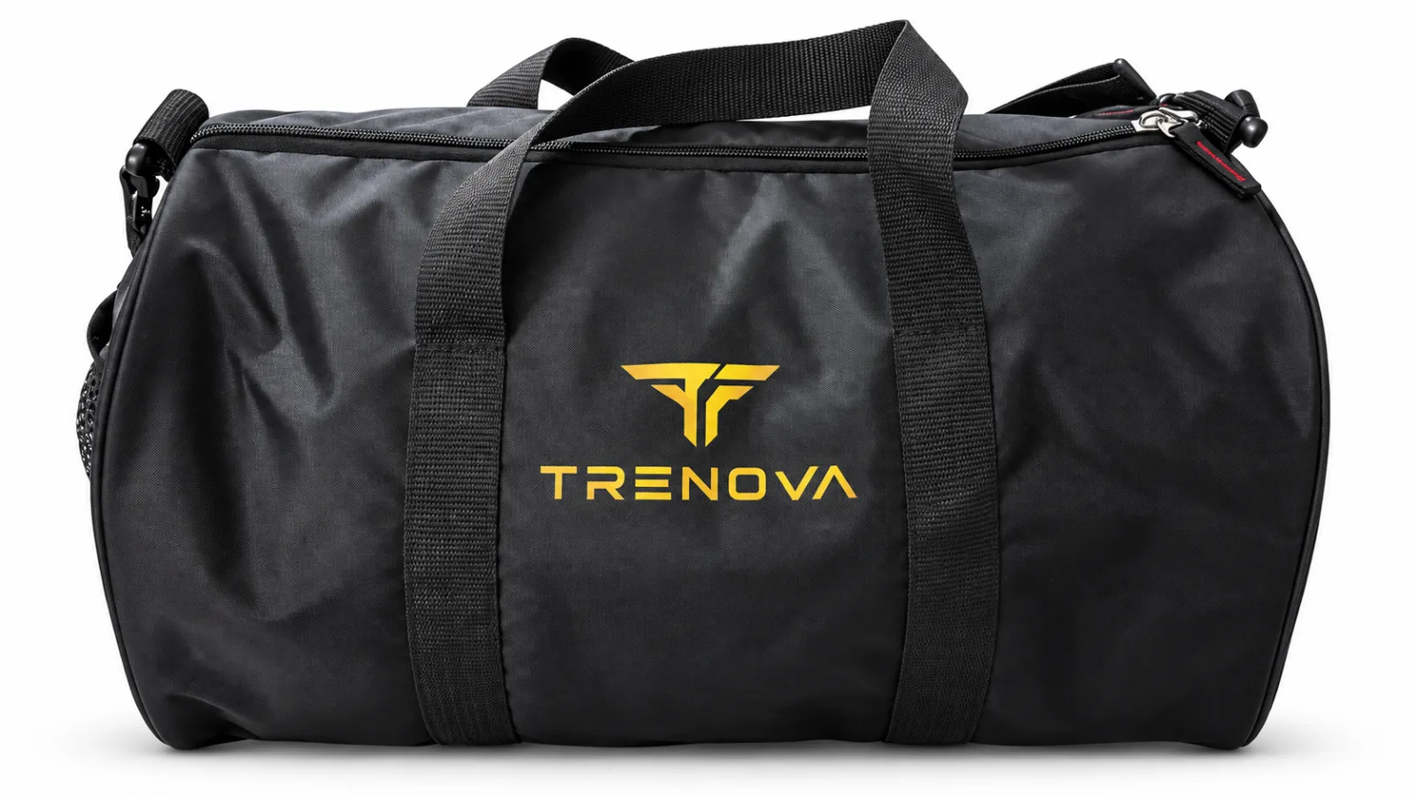 Black Barrel Duffel Bag – Front view