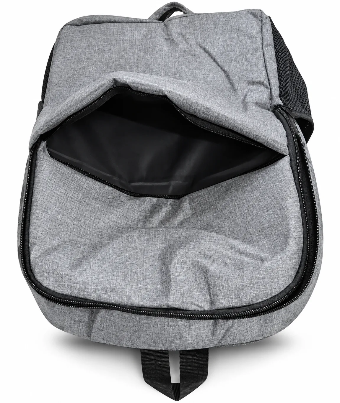 Grey Laptop Backpack – Laptop Compartment view