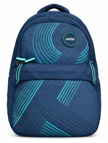 Teal Line-Print Backpack