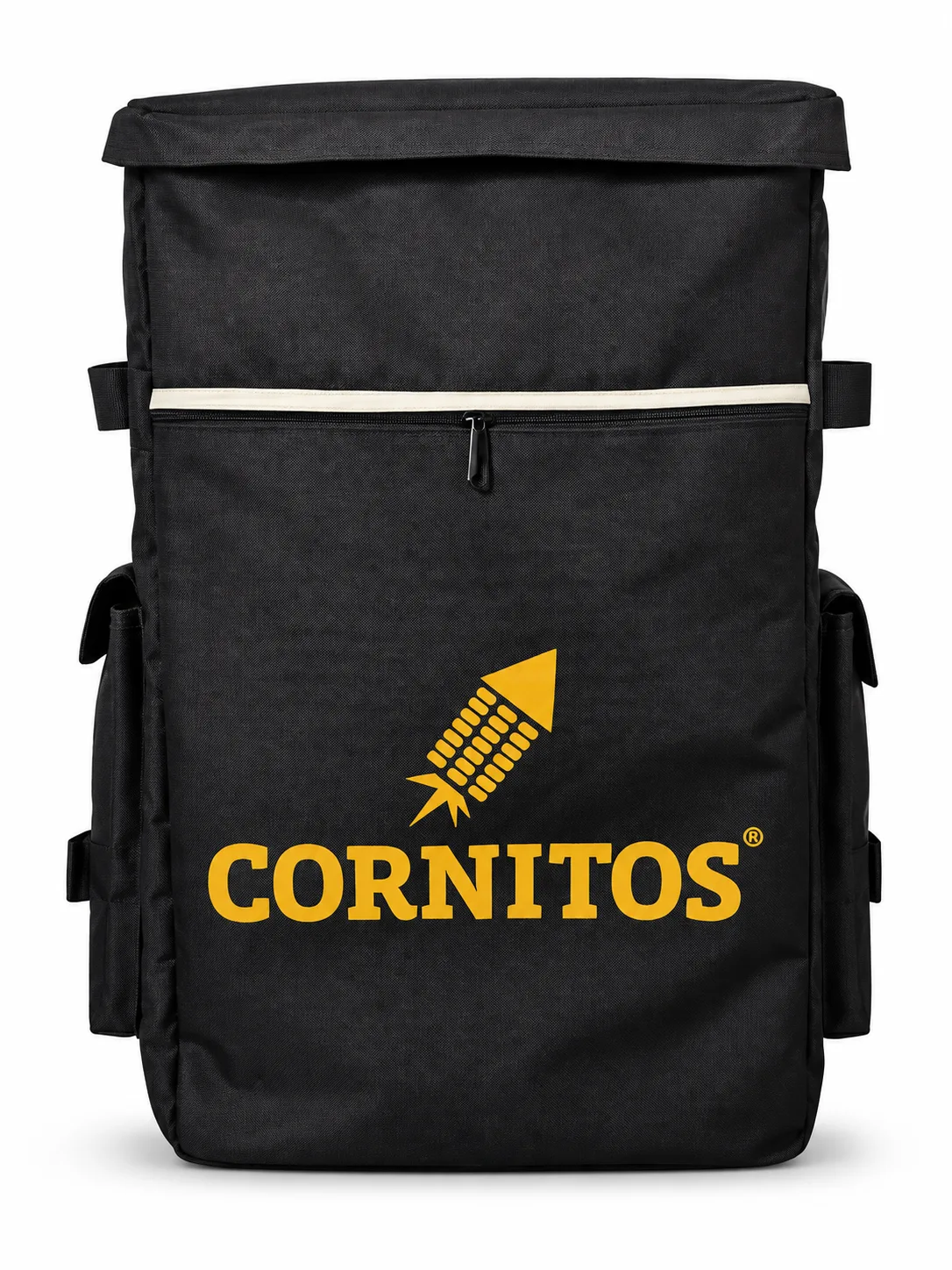 Black Delivery Backpack – Front view