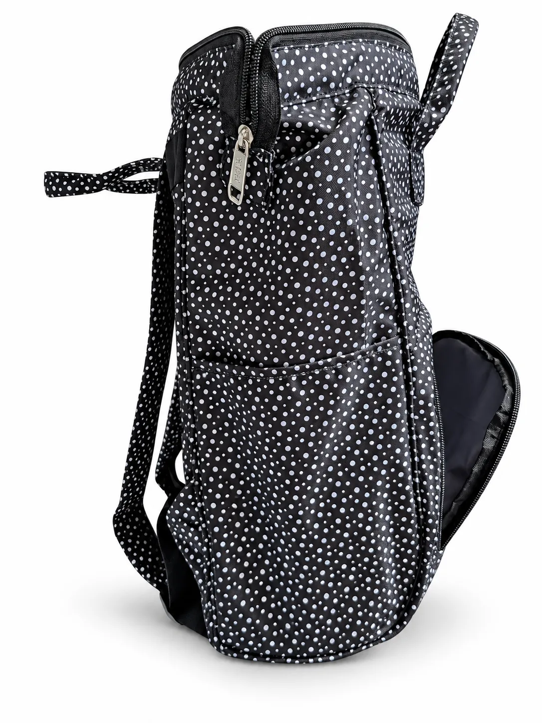 Polka Dot Backpack – Side view