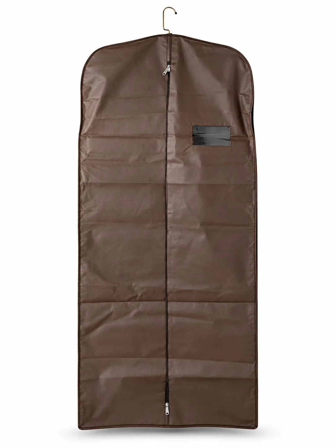 Brown Suit Cover – Hanging view