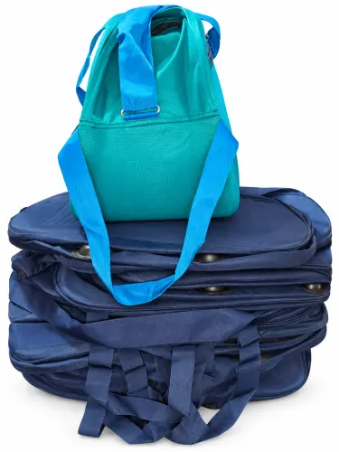 Teal Transparent Bag