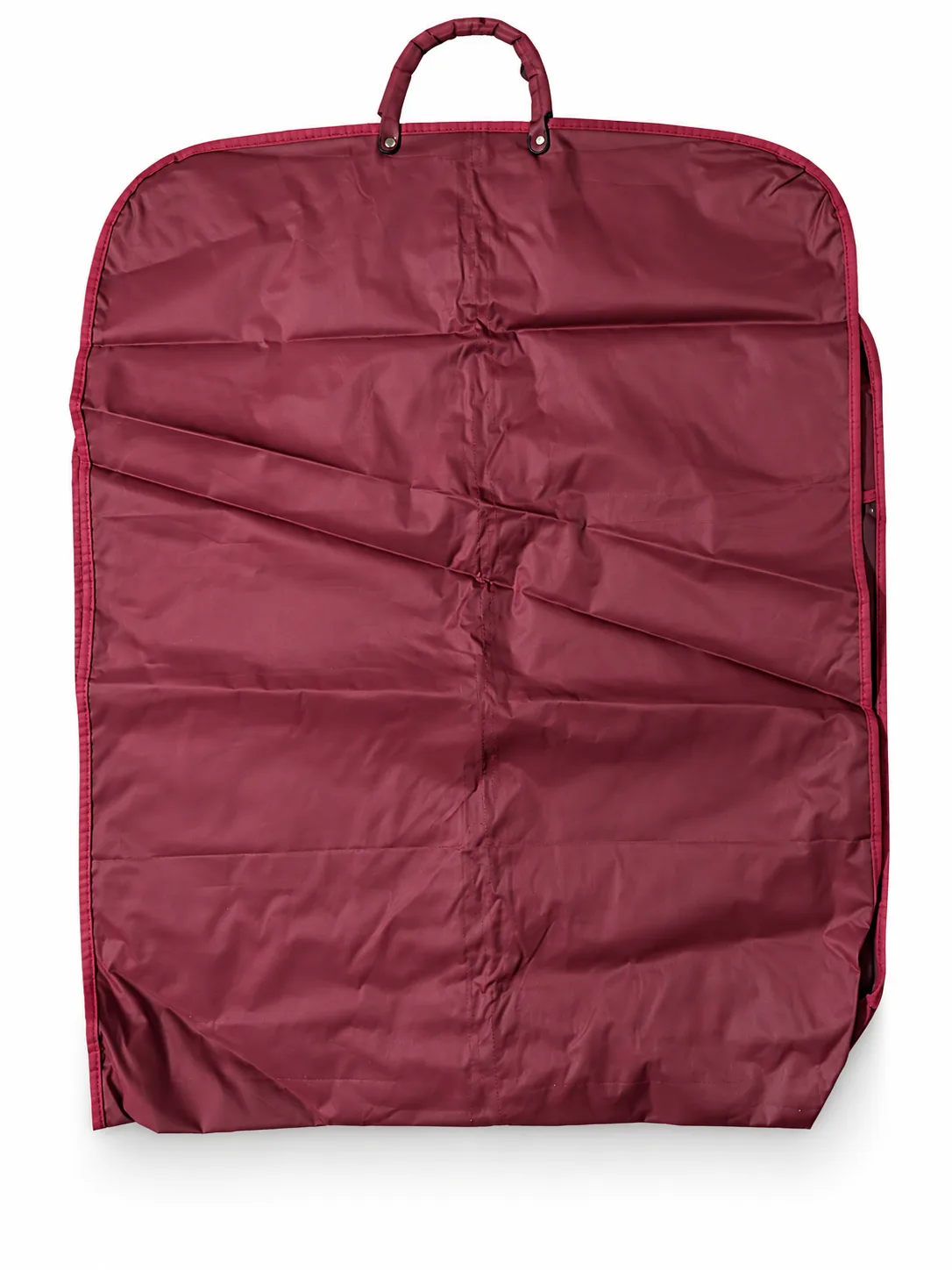 Maroon Foldable Suit Cover – Folded view