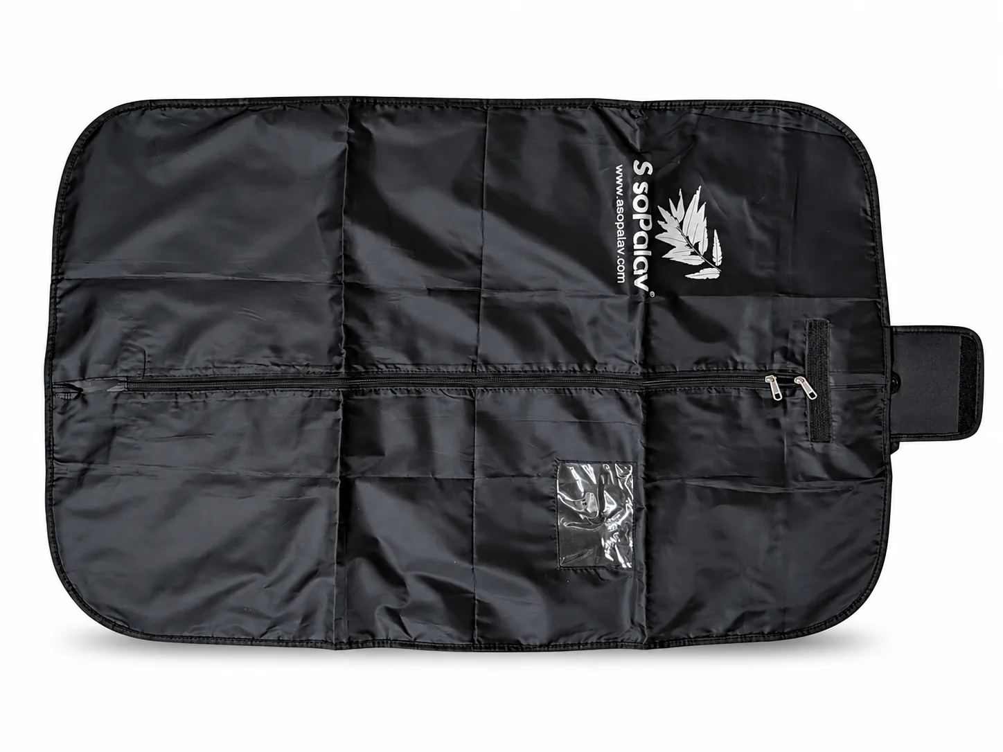Black Glossy Suit Cover – Folded view
