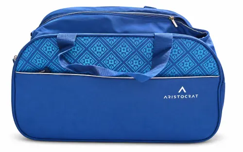 Blue Patterned Duffel