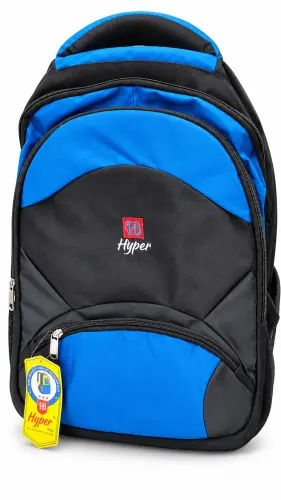 Blue and Black Backpack