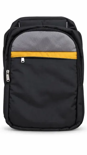 Black Grey Yellow Stripe Backpack