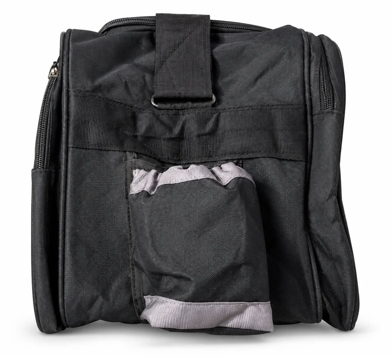 Black Duffel – End view